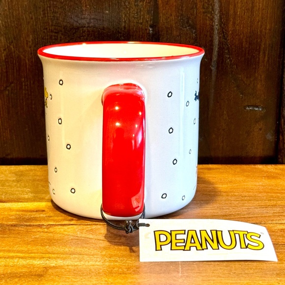 Peanuts Merry & Bright Snoopy and Woodstock Ceramic Christmas Mug - Picture 4 of 7
